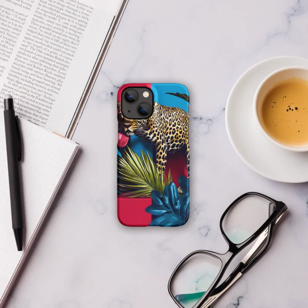 Playful Leopard in Vibrant Paradise