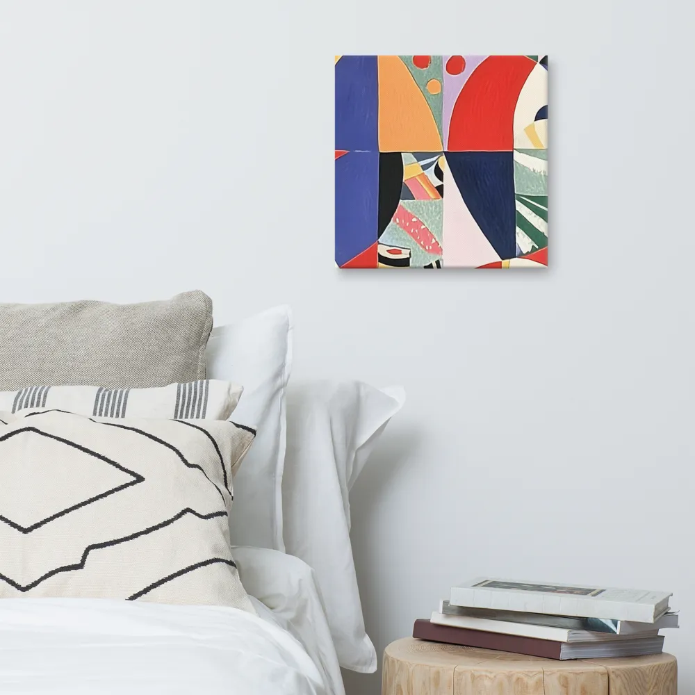 Dynamic Mosaic Symmetry | Canvas | 16″×16″