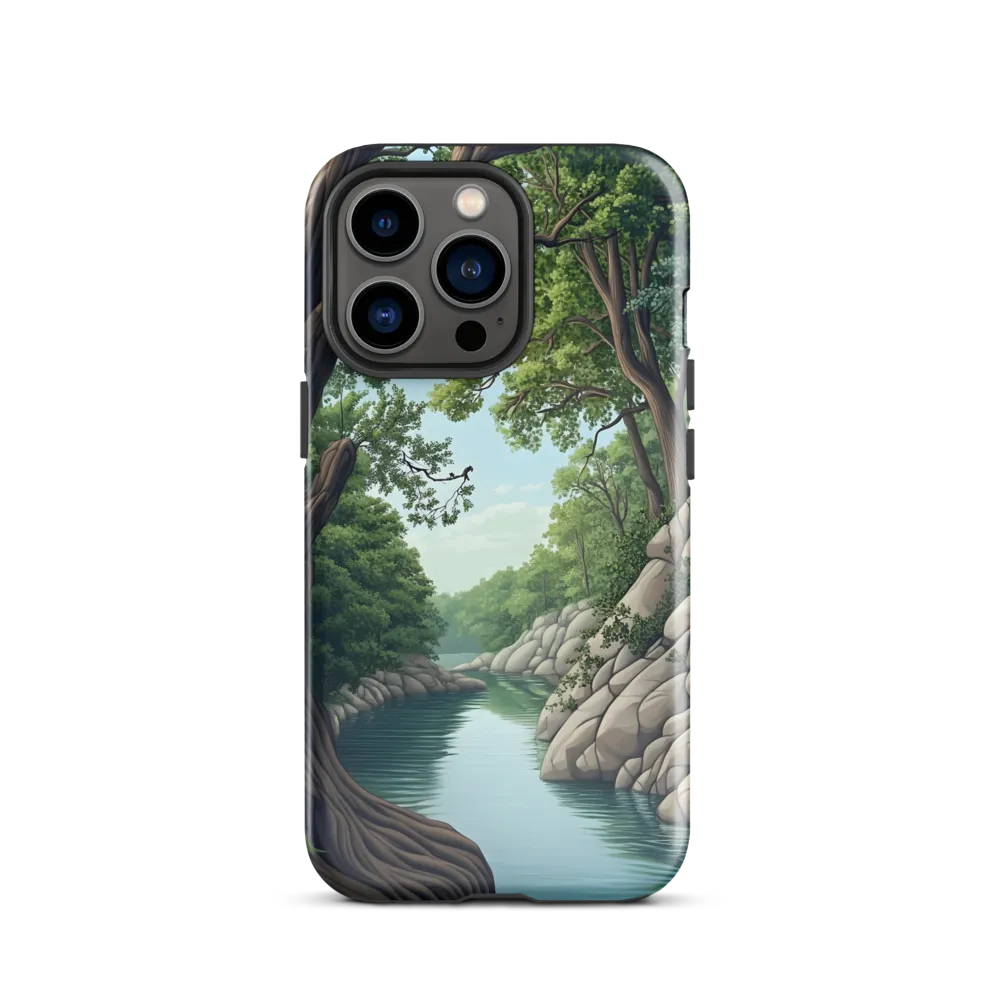Tranquil Reflections: A Serene River Landscape