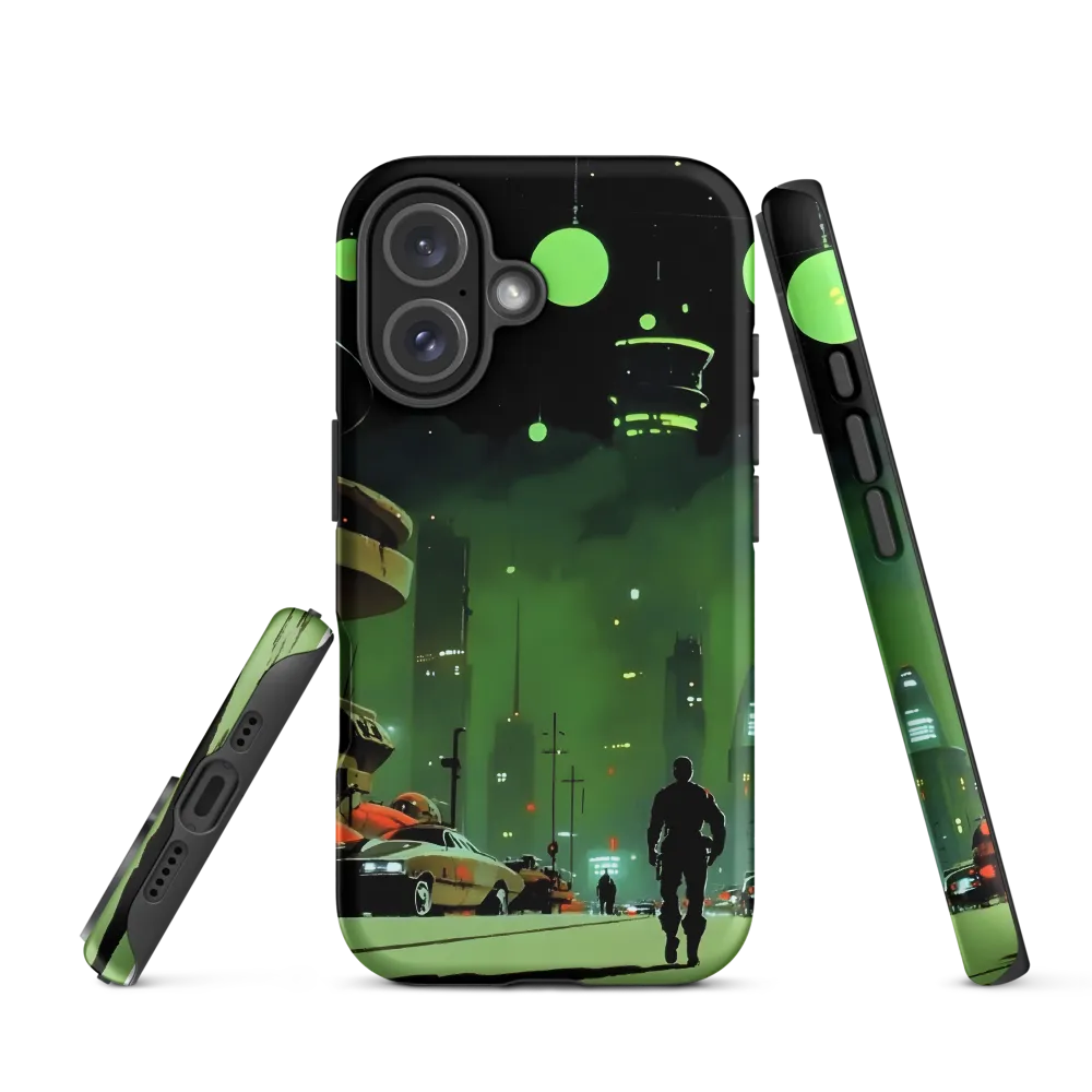 Echoes of a Cyberpunk City | Phone Case