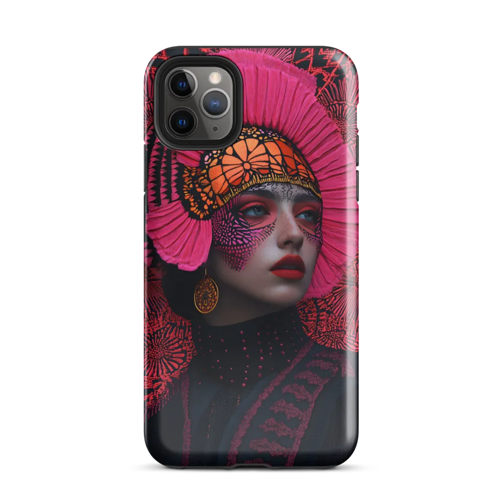 Bold Elegance: A Contemporary Portrait | Phone Case |  11 Pro Max | Tough Case | Glossy