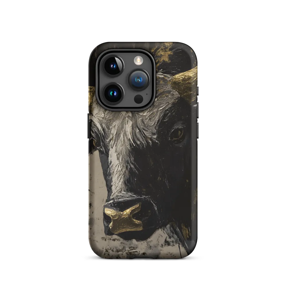 Majestic Bull: The Power in Black and Gold