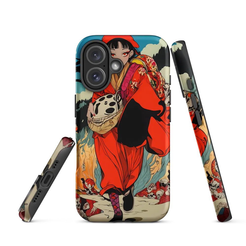 The Girl in Flames | Phone Case |  16 | Tough Case | Matte