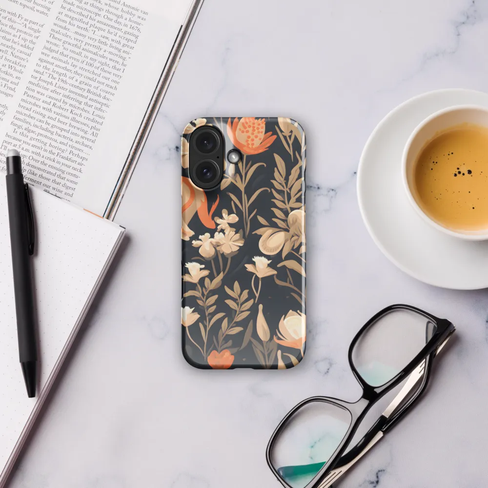 Floral Harmony: A Dance in the Dark | Phone Case