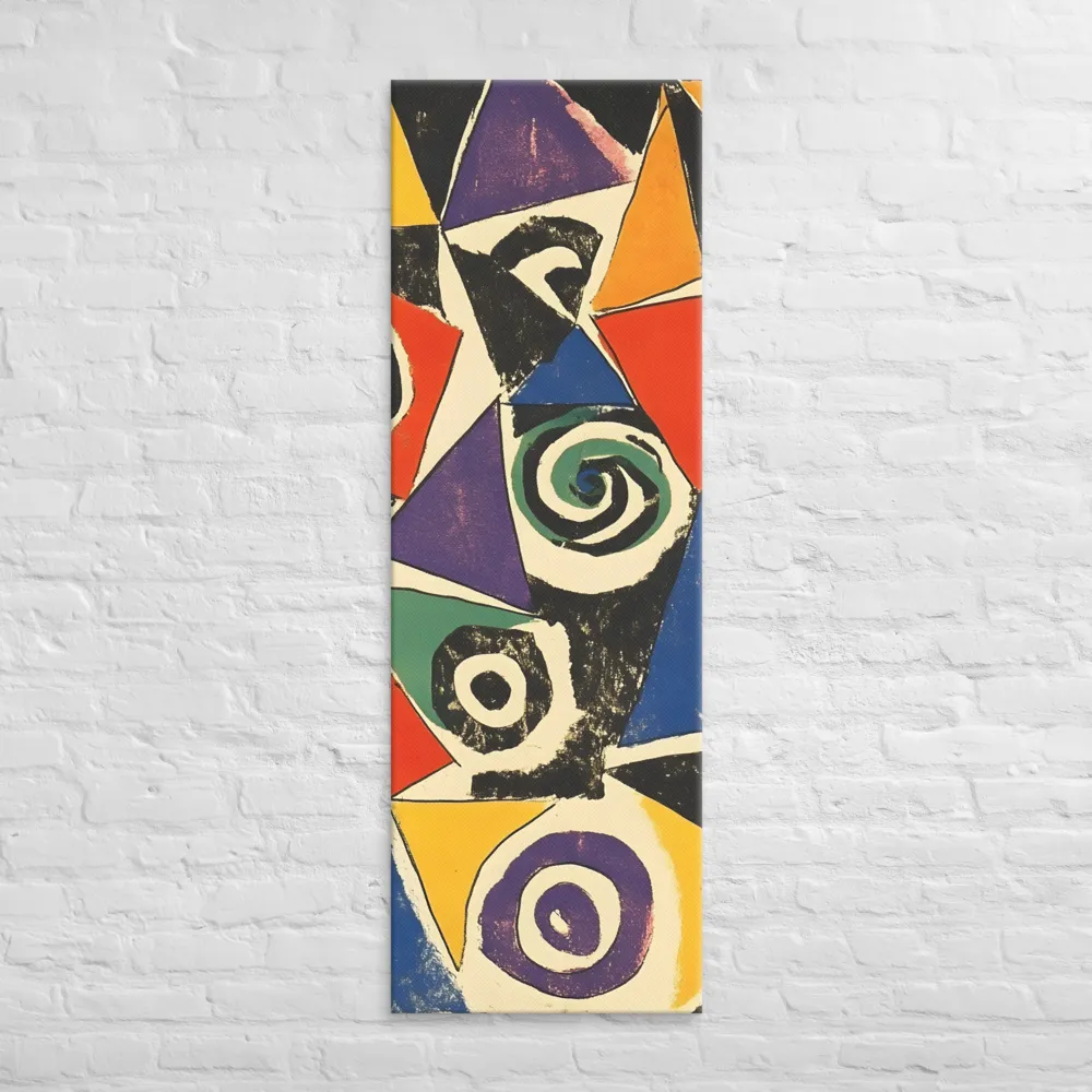 Dynamic Geometric Abstraction | Canvas | 20″×60″