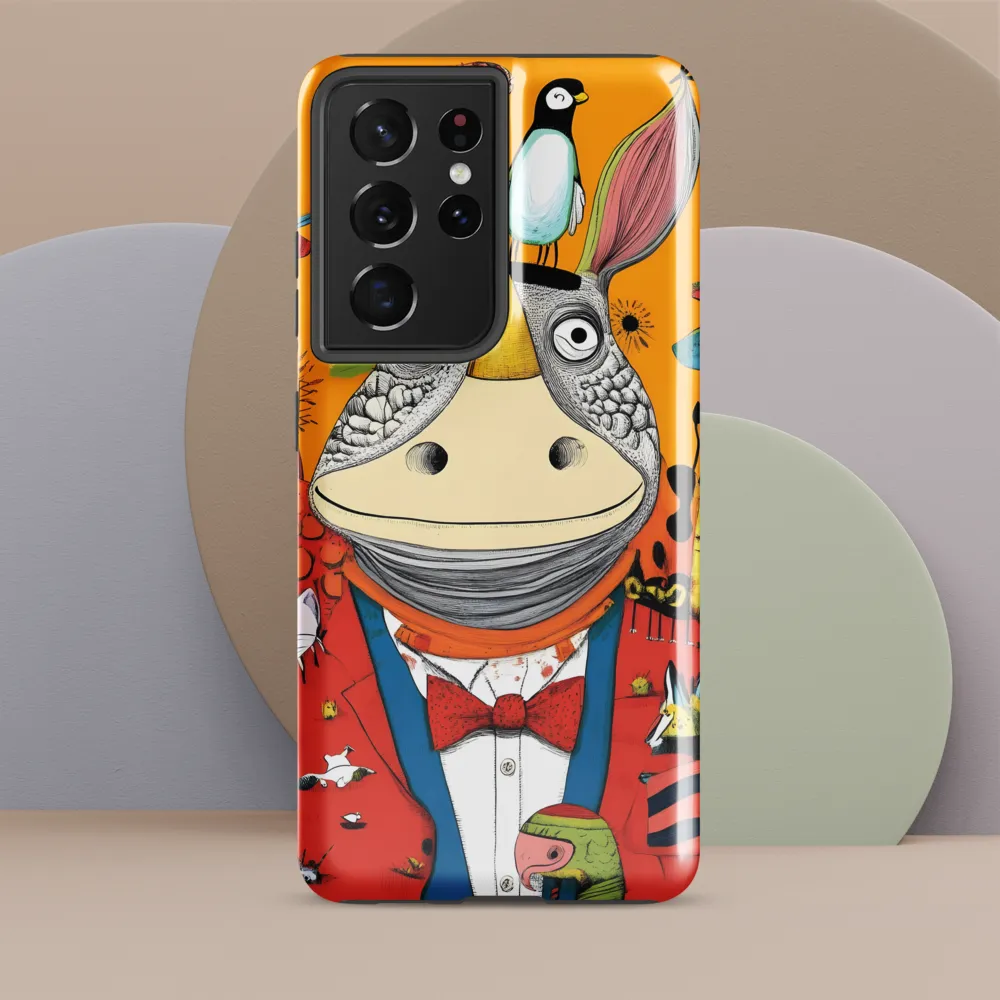 Whimsical Rhinoceros: A Playful Encounter