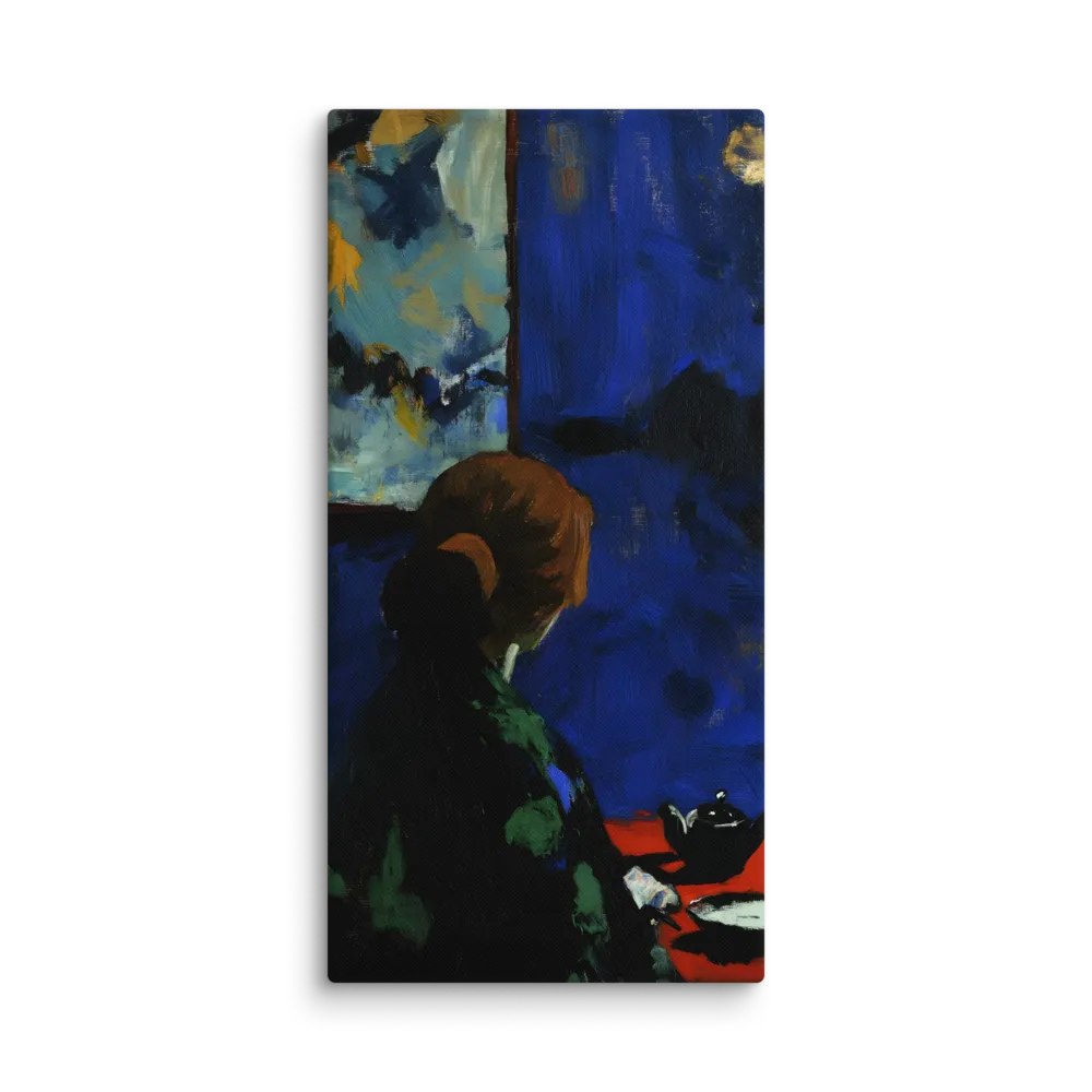 Contemplation Under the Night Sky | Canvas | 16″×32″
