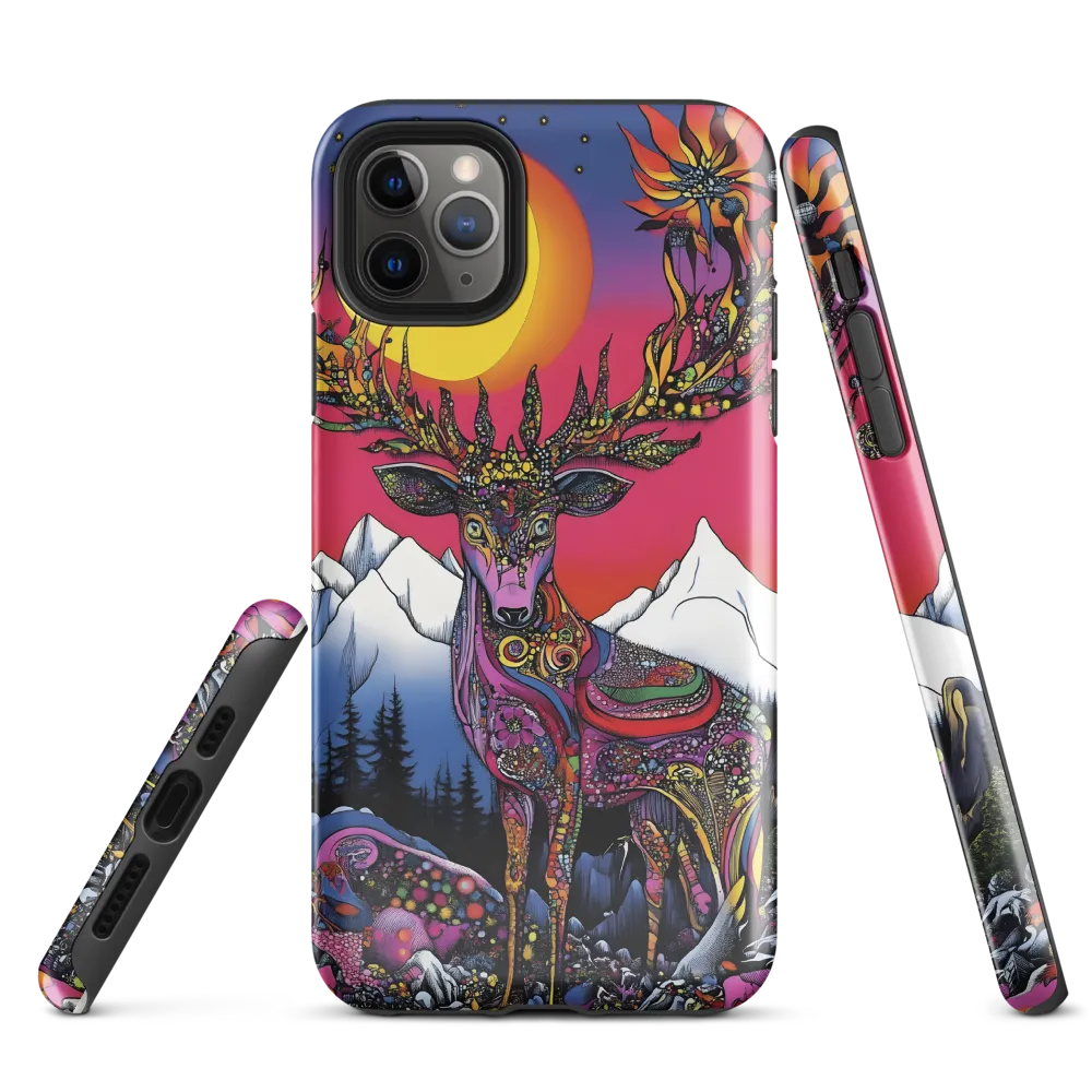 Mystical Majesty of the Psychedelic Deer | Phone Case |  11 Pro Max | Tough Case | Glossy