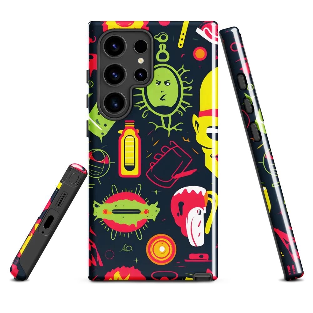 Neon Revelry: A Quirky Exploration of Modern Pop Art