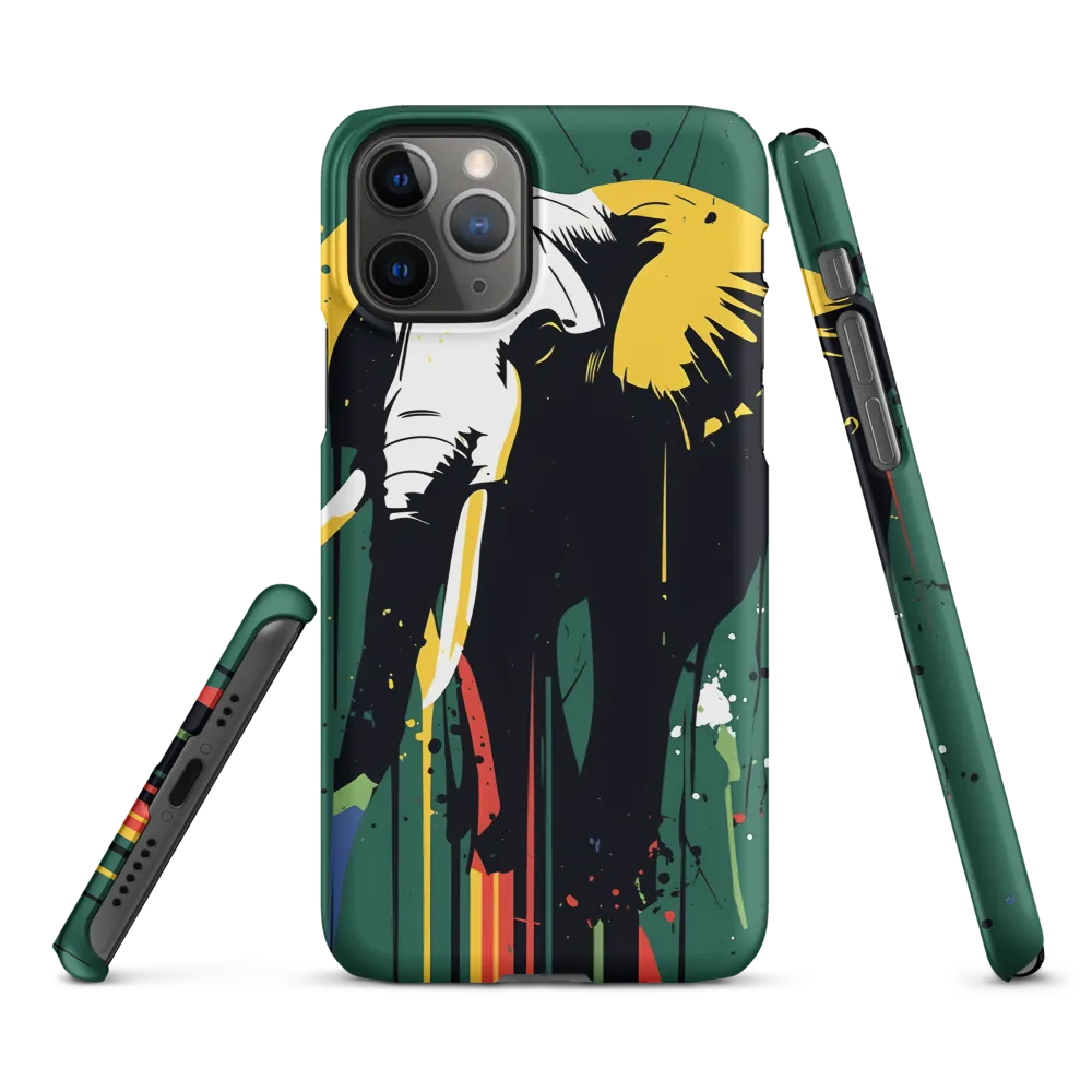Majestic Minimalism: The Colorful Elephant