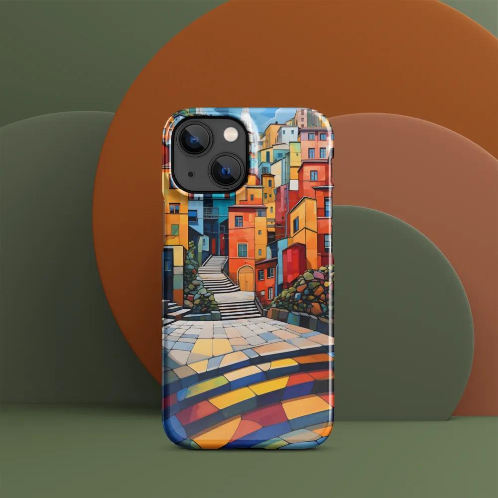 Vibrant Village: A Cubist Journey