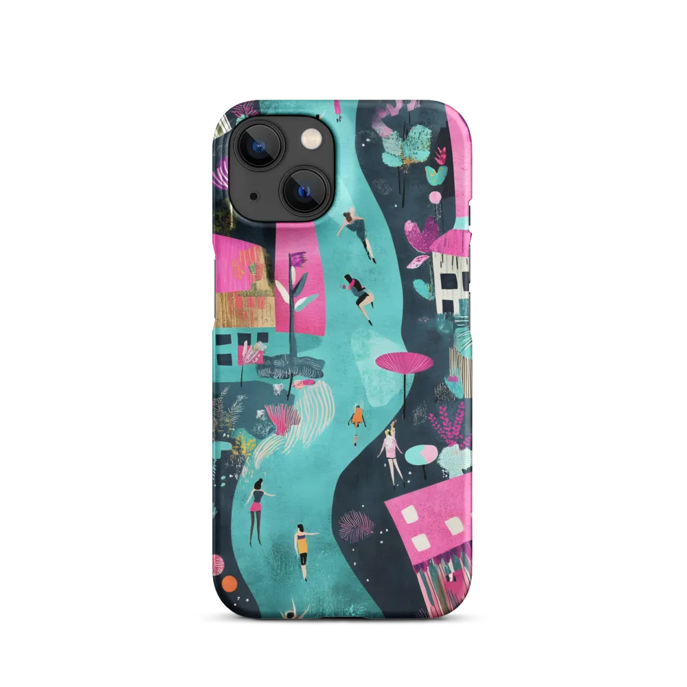 Whimsical Journey Through a Vibrant Landscape | Phone Case |  14 | Snap Case | Matte