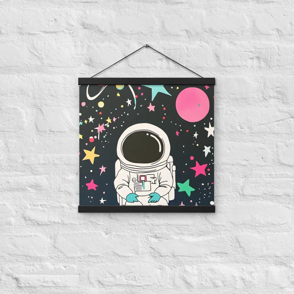 Cosmic Dreamer | Poster With Black Wood Hanger | 16″×16″