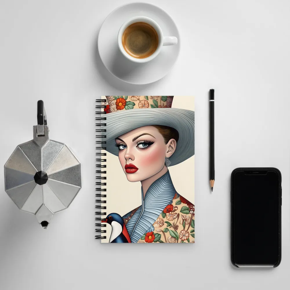 Elegance in Bloom | Spiral Notebook