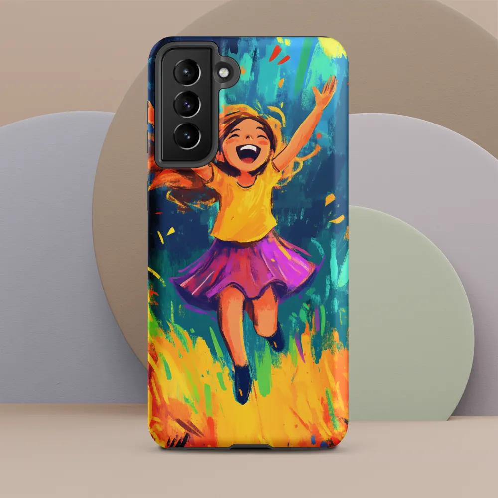 Joyful Escape into Nature | Phone Case |  S21 Plus | Tough Case | Matte