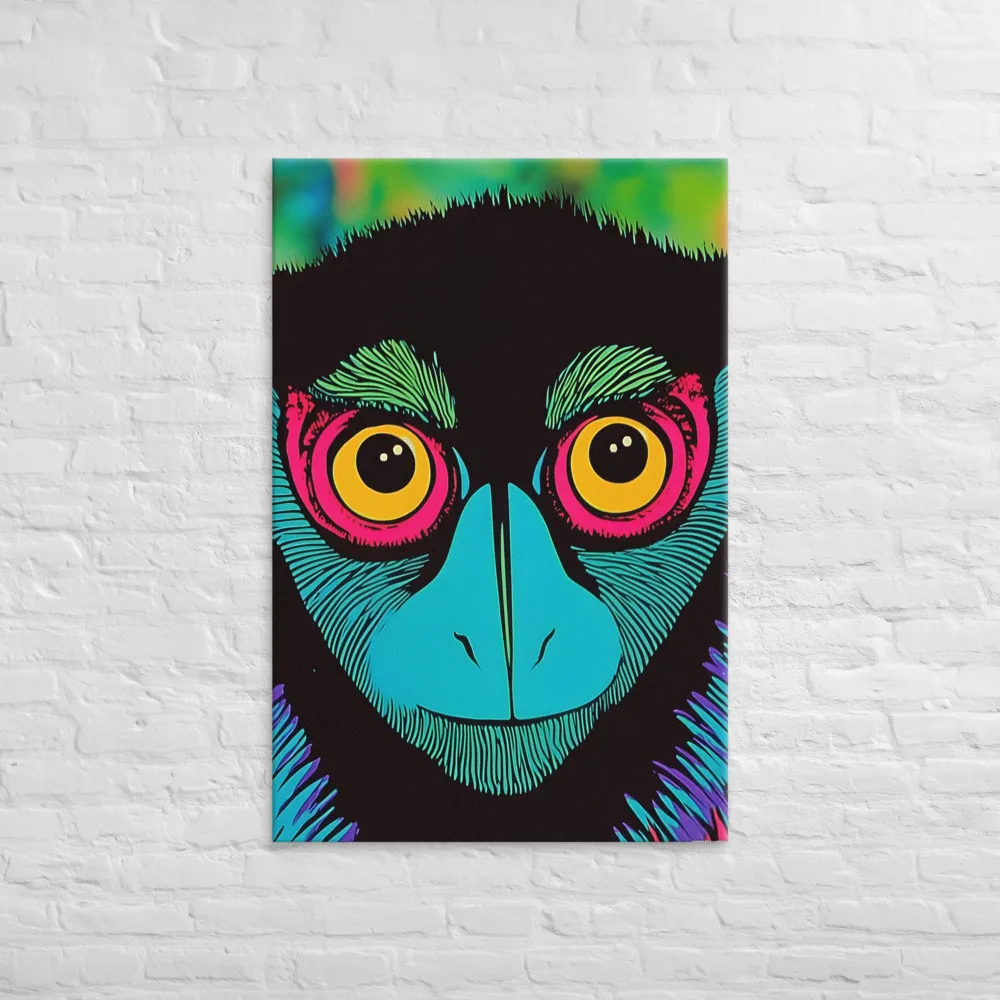 Whimsical Monkey Reflection | Canvas | 32″×48″