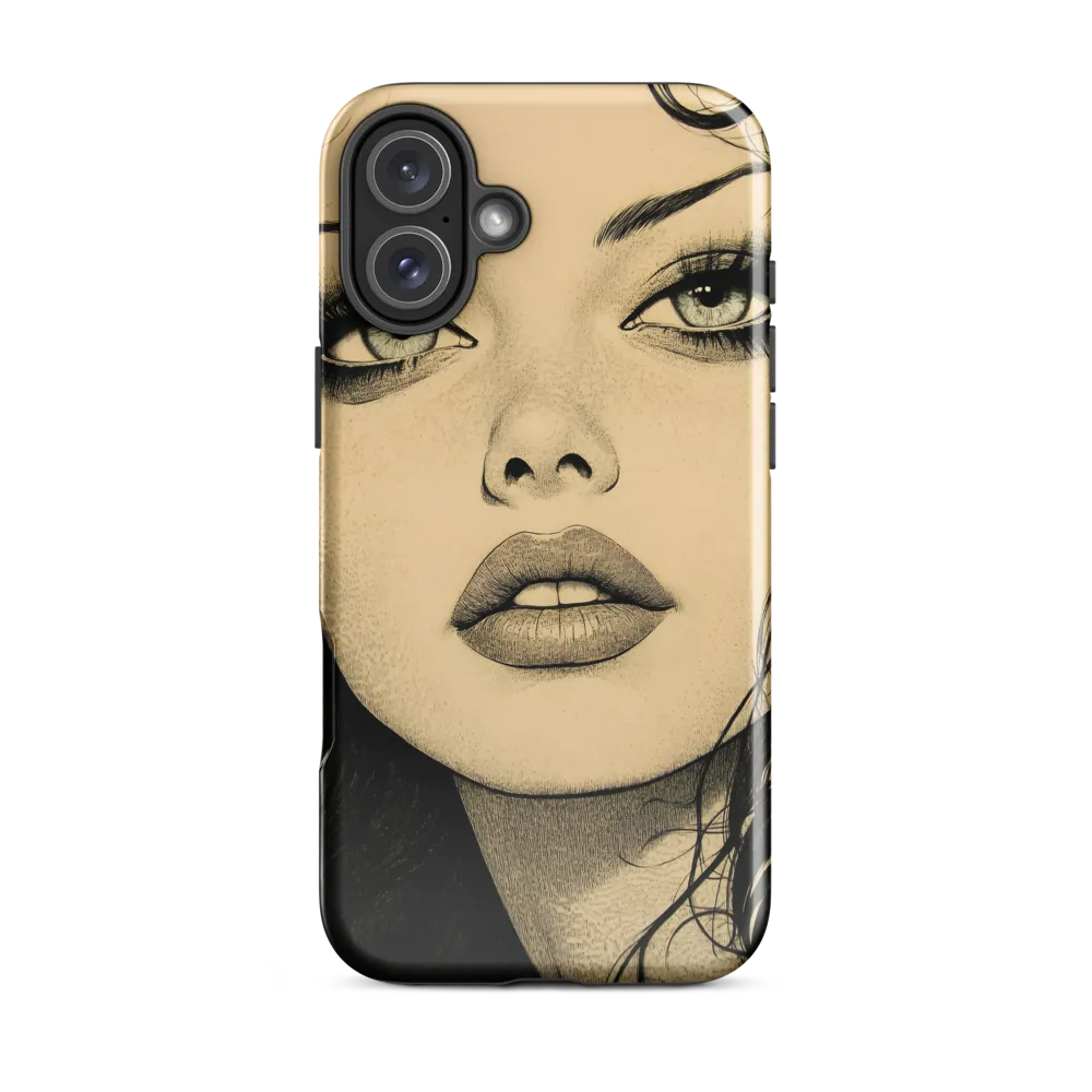 Enigmatic Gaze | Phone Case |  16 Plus | Tough Case | Glossy