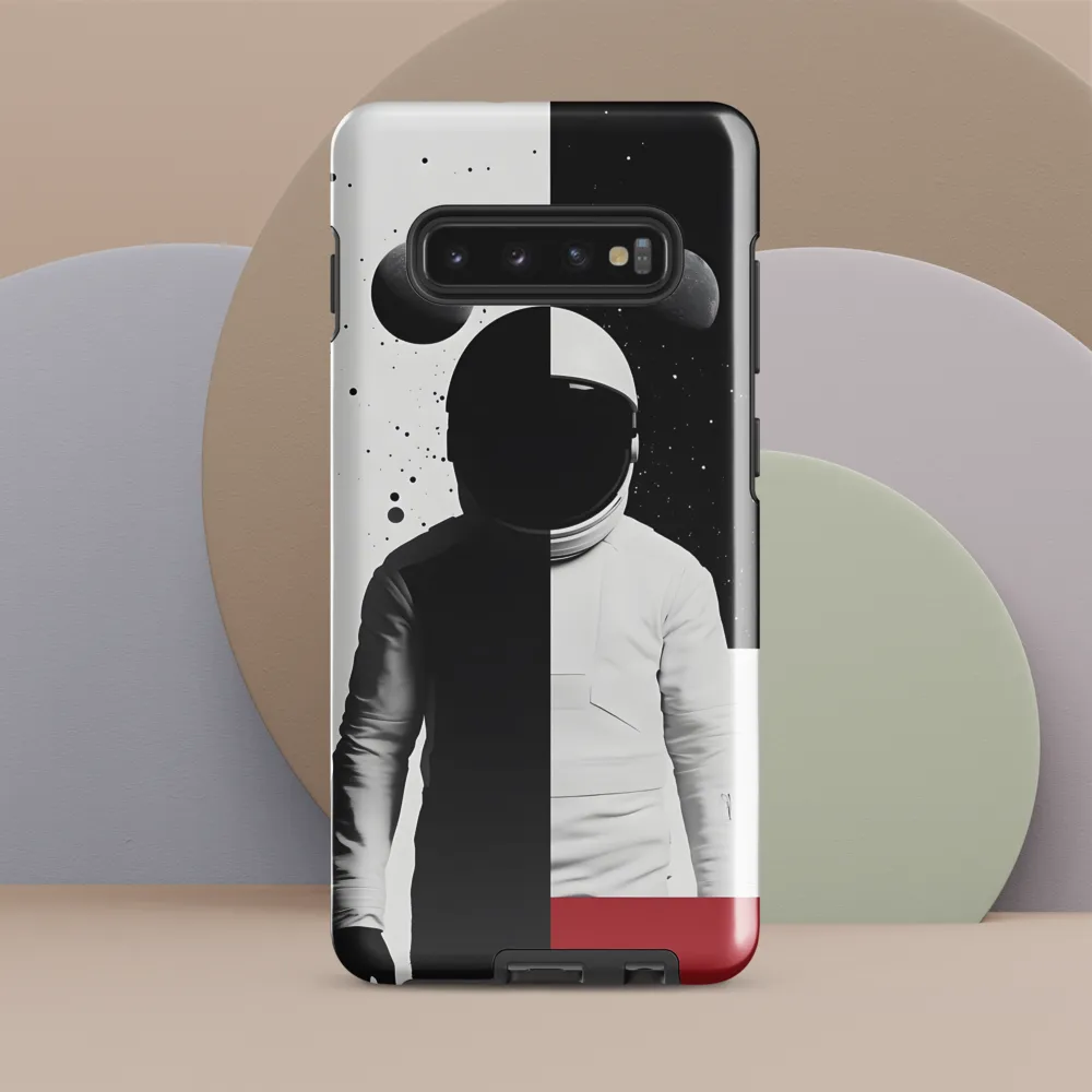 Astral Duality: The Journey of an Astronaut | Phone Case |  S10 Plus | Tough Case | Glossy