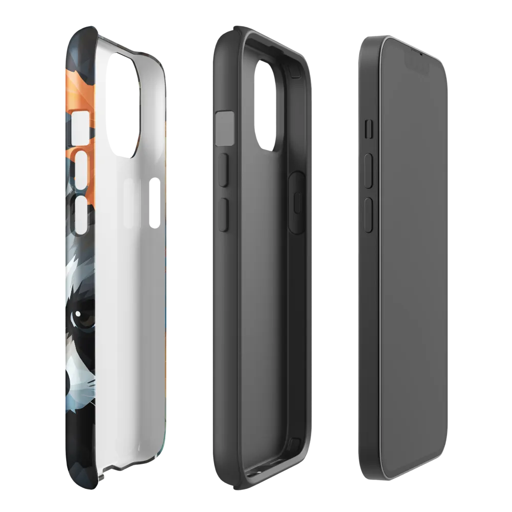 Whispers of Autumn: The Raccoon's Gaze | Phone Case |  14 | Tough Case | Glossy