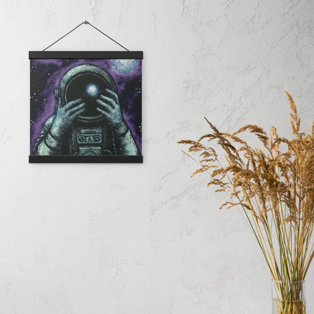Beyond the Stars | Poster With Black Wood Hanger | 12″×12″