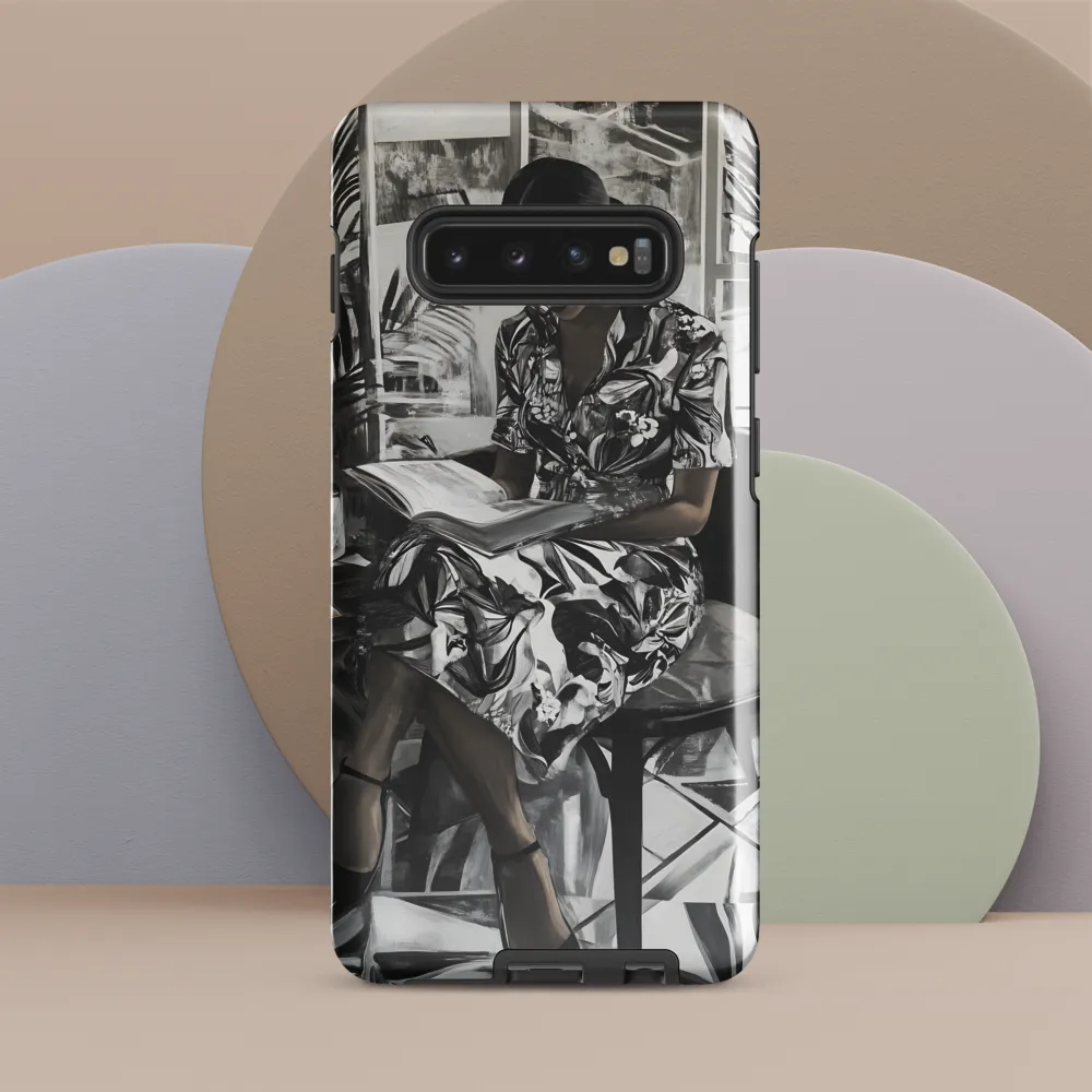 Serenity in Black and White | Phone Case |  S10 Plus | Tough Case | Glossy