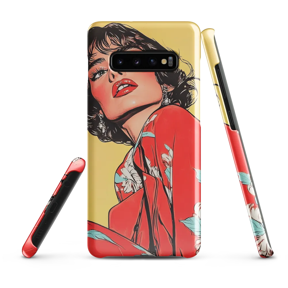 Striking Elegance in Pop Art | Phone Case |  S10 Plus | Snap Case | Glossy