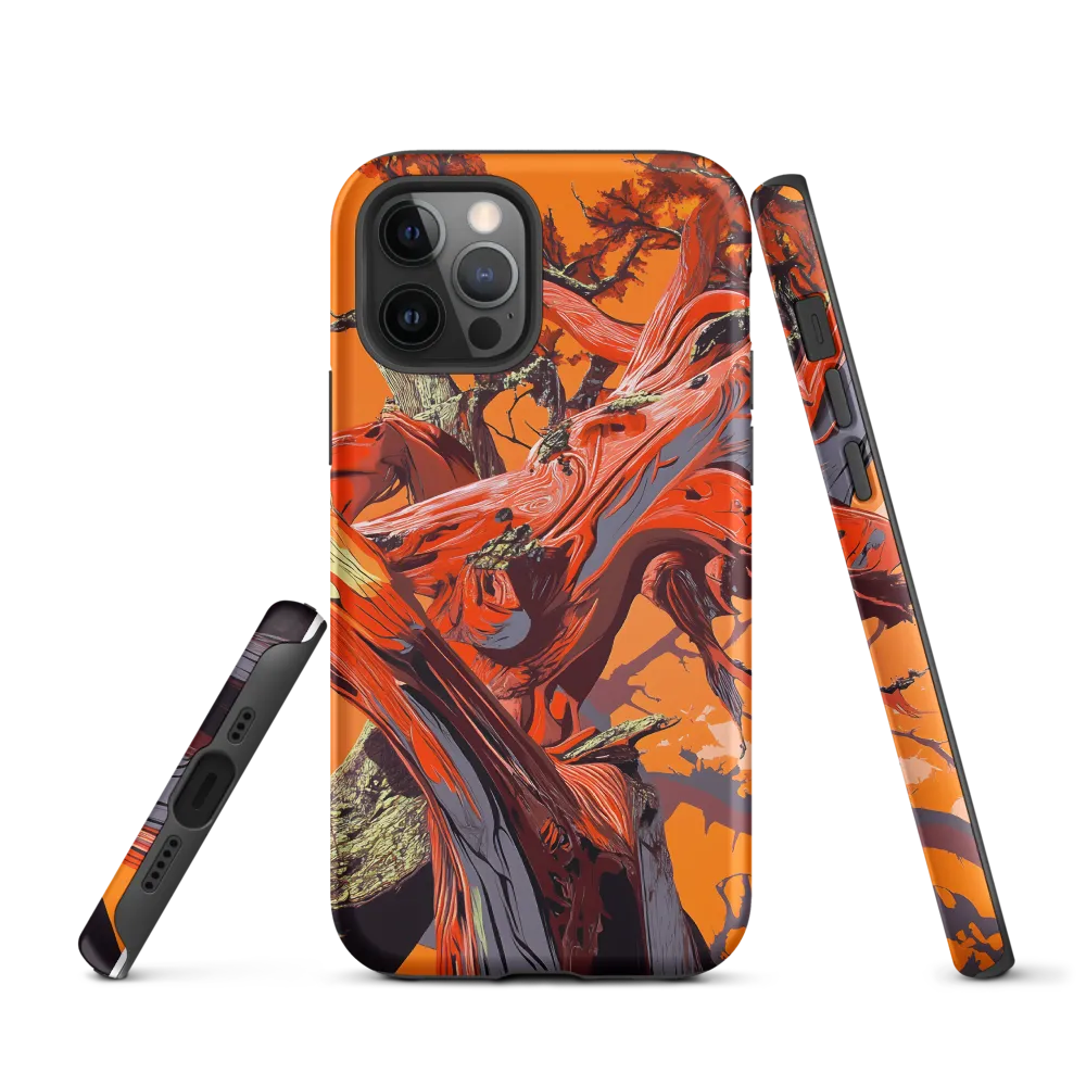 Life in Motion: An Abstract Tree | Phone Case |  12 Pro | Tough Case | Matte