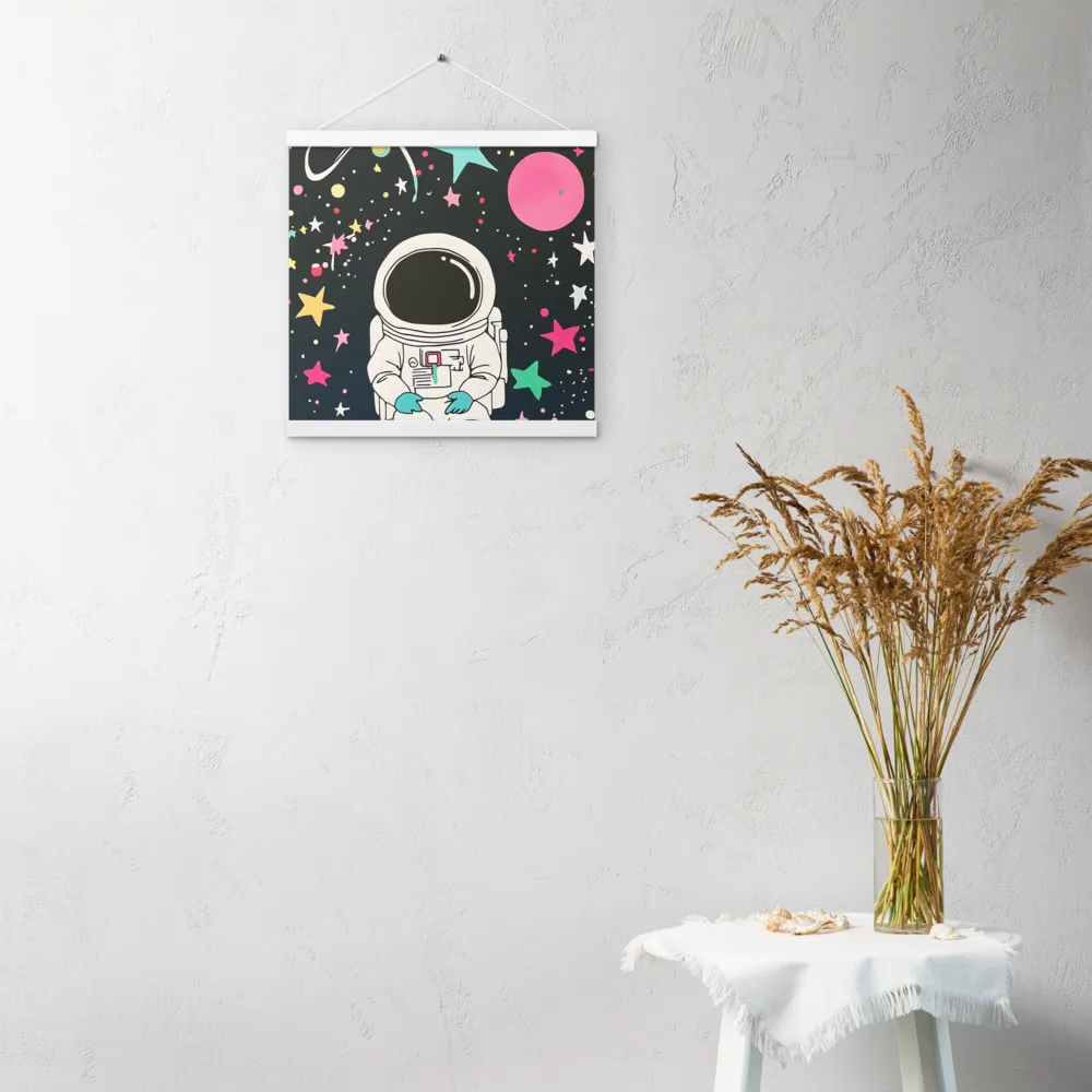Cosmic Dreamer | Poster With White Wood Hanger | 16″×16″