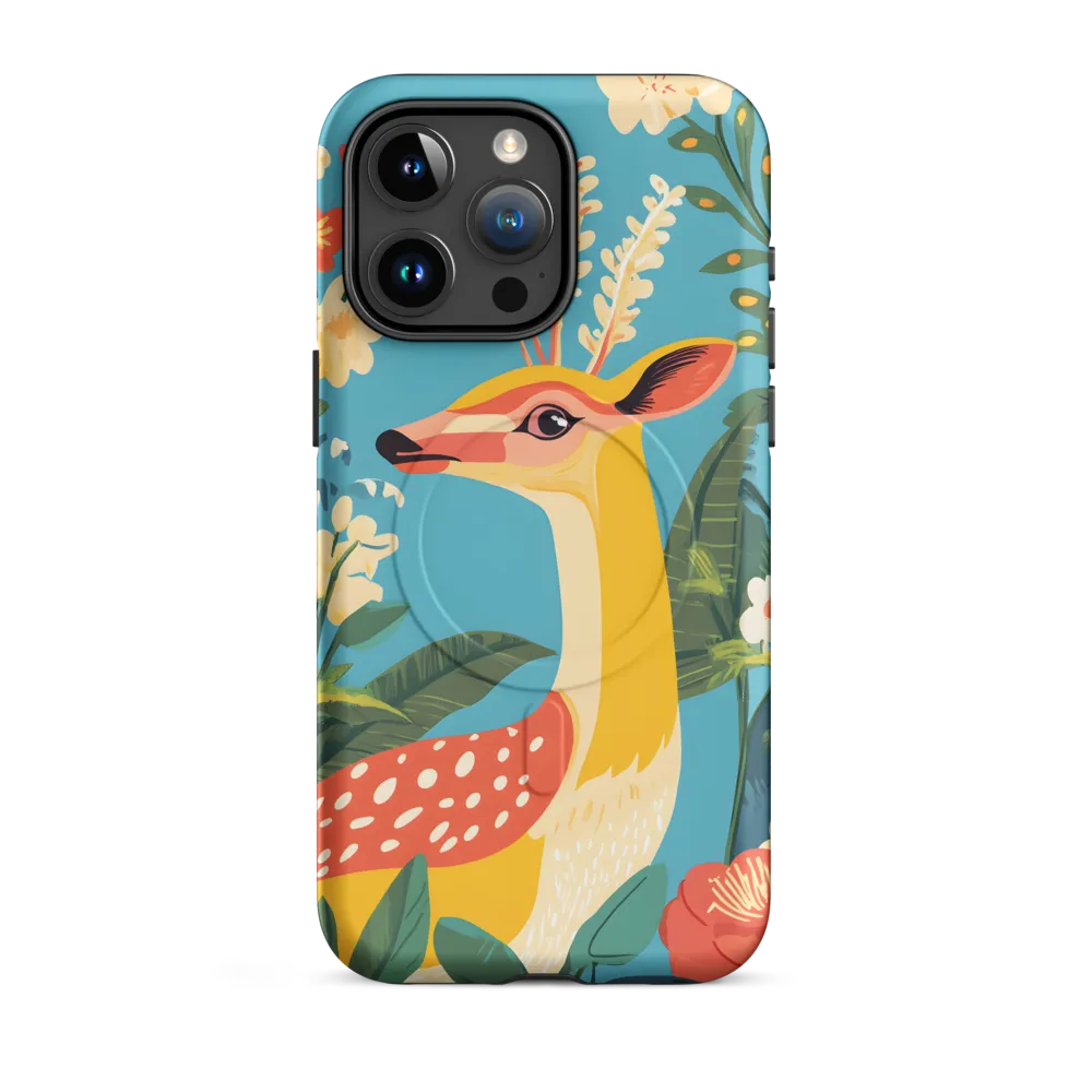 Serene Majesty: A Vibrant Deer Amidst Flora