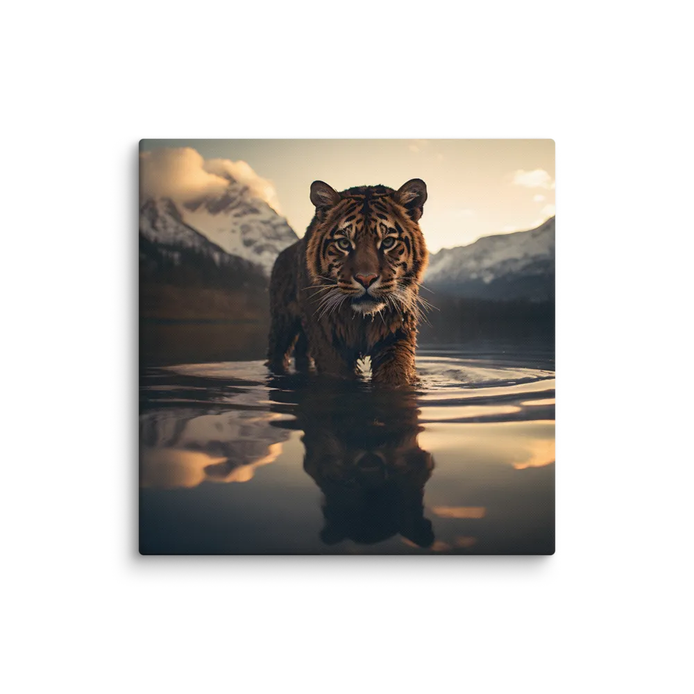 Majestic Reflection: The Tiger's Domain