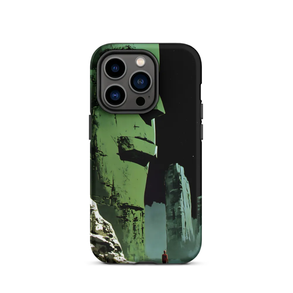 Green Colossus and the Lone Traveler