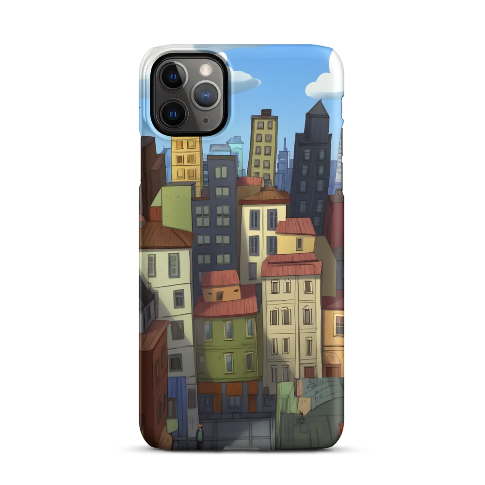 Urban Symphony: A Colorful Cityscape | Phone Case |  11 Pro Max | Snap Case | Matte