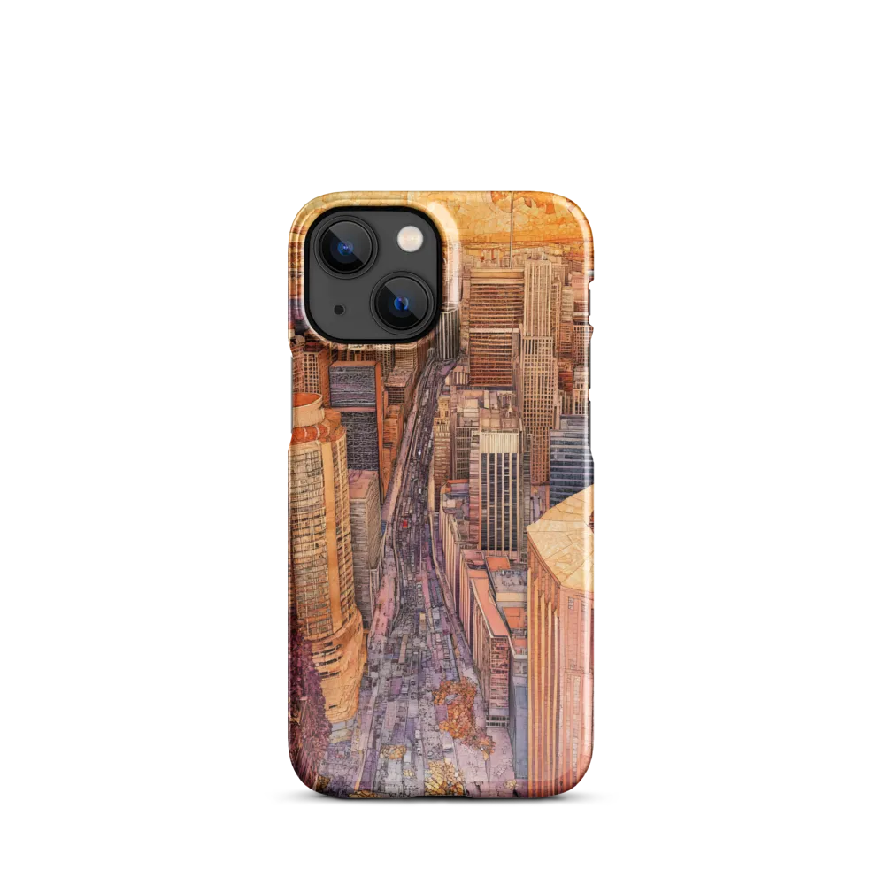 Mosaic Cityscape at Dusk