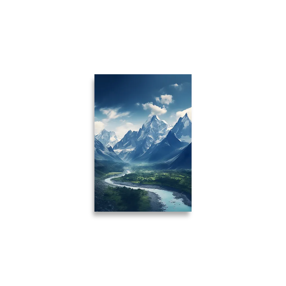 Majestic Serenity: A Landscape of Mountains and Rivers | Poster | A2 (16.5″×23.3″)