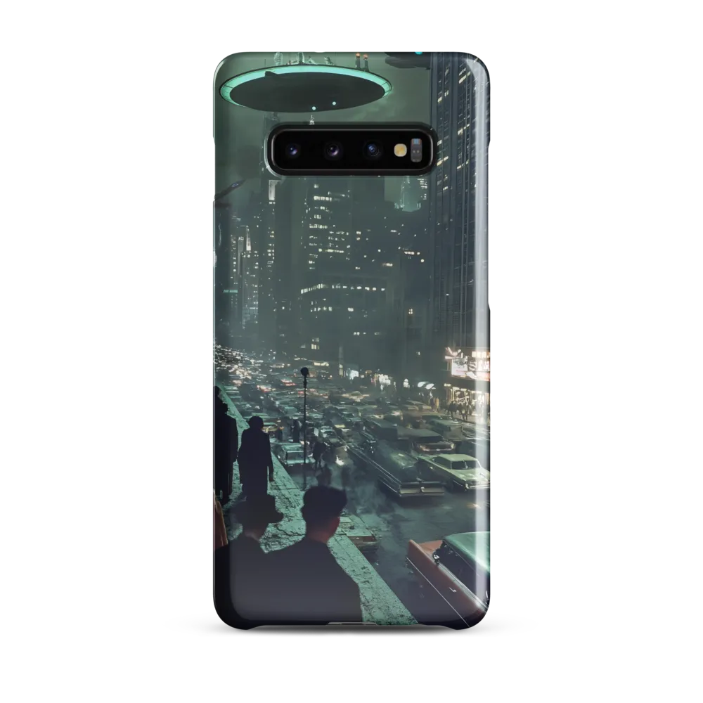 Mysterious Encounters in a Neon City | Phone Case |  S10 Plus | Snap Case | Glossy