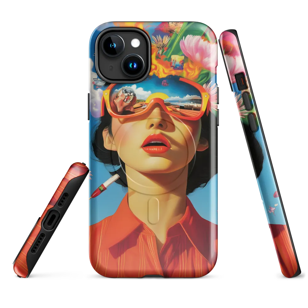Reflections of Whimsy | Phone Case |  15 Plus | MagSafe® Tough Case | Glossy