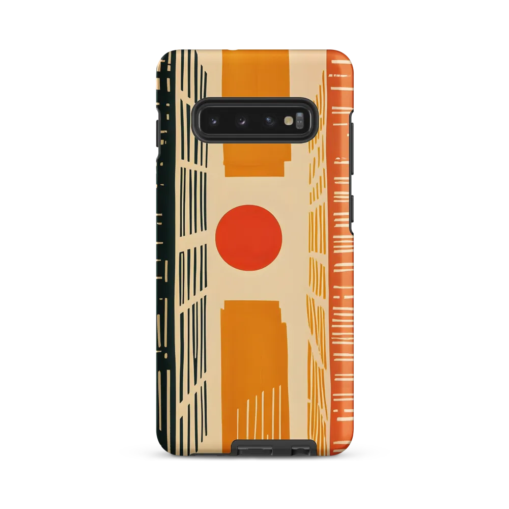 Urban Harmony: A Geometric Sunrise