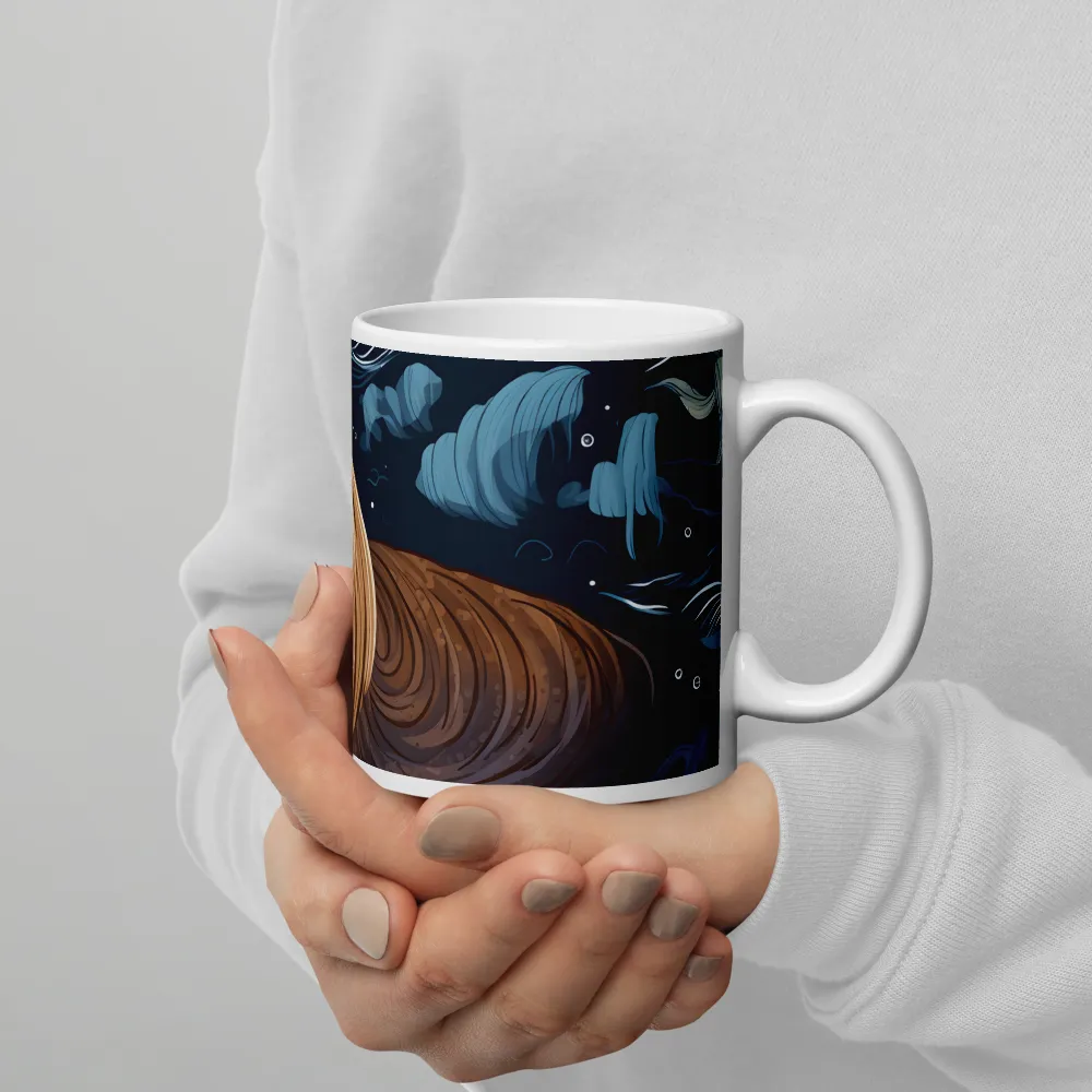 Whimsical Walruses in Deep Blue | Mugs | Multiple Sizes & Colors