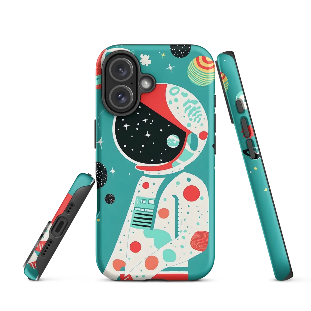 Cosmic Explorer: A Playful Journey Through Space | Phone Case