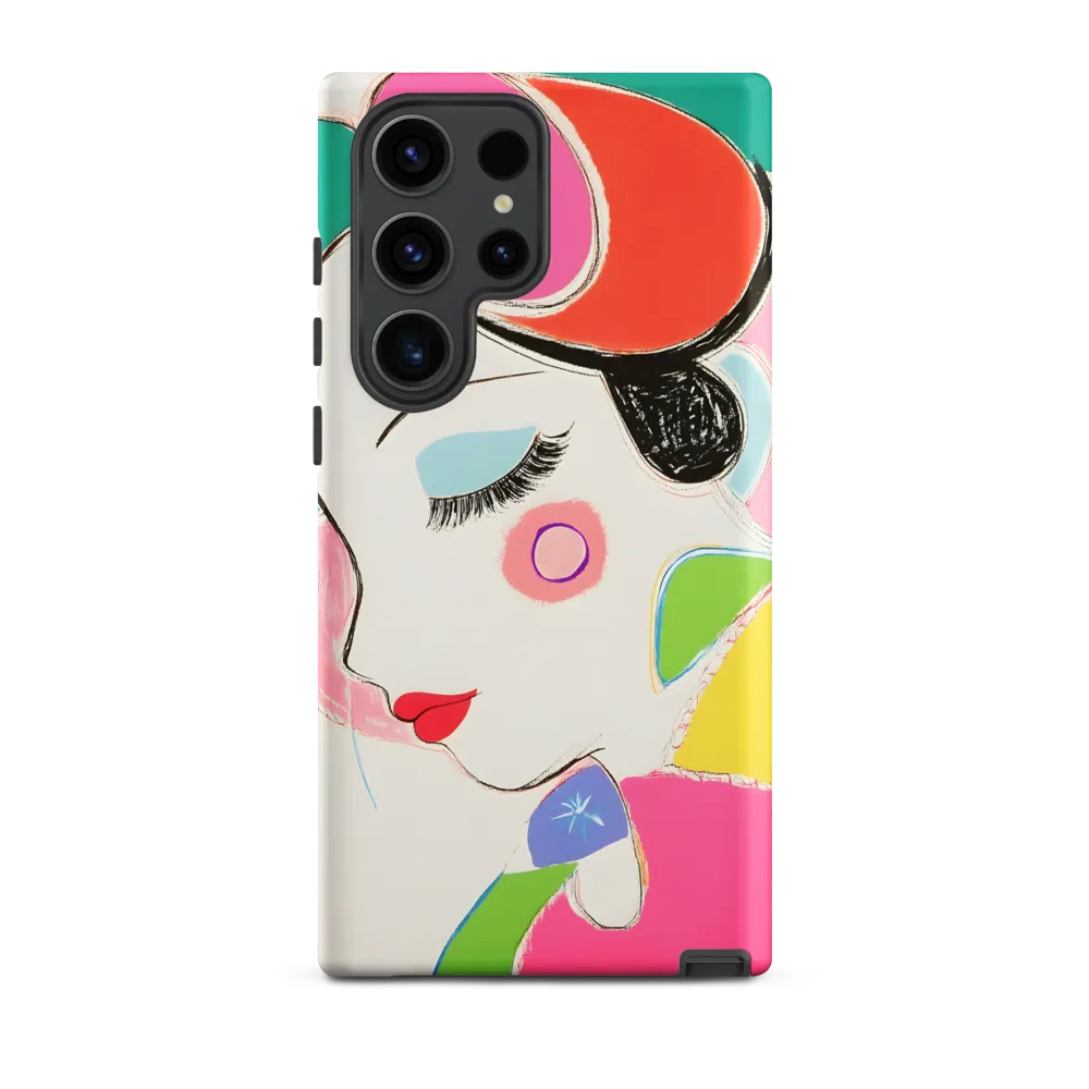 Whimsical Portrait in Colorful Abstraction