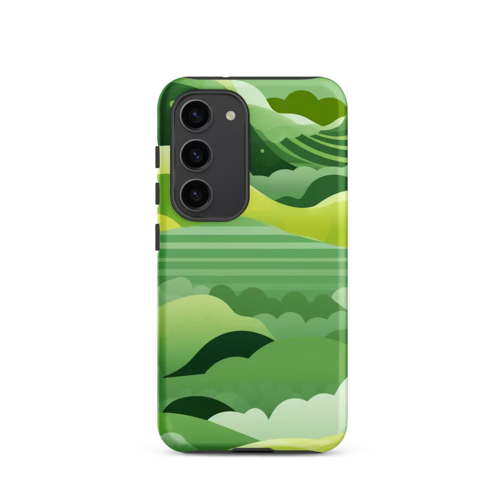 Tranquility in Green Waves
