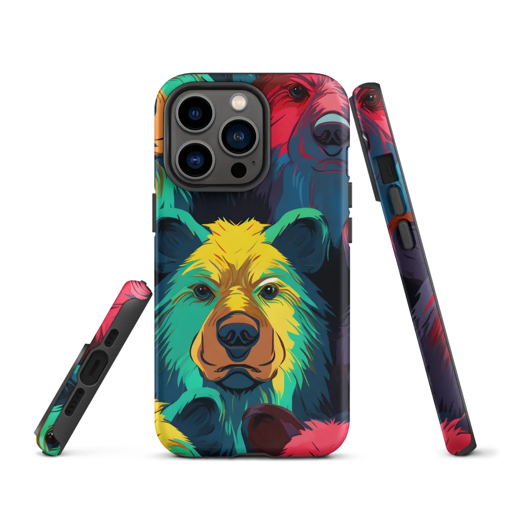 The Colorful Essence of Bears | Phone Case |  13 Pro | Tough Case | Matte