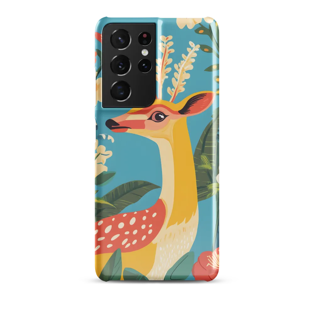 Serene Majesty: A Vibrant Deer Amidst Flora