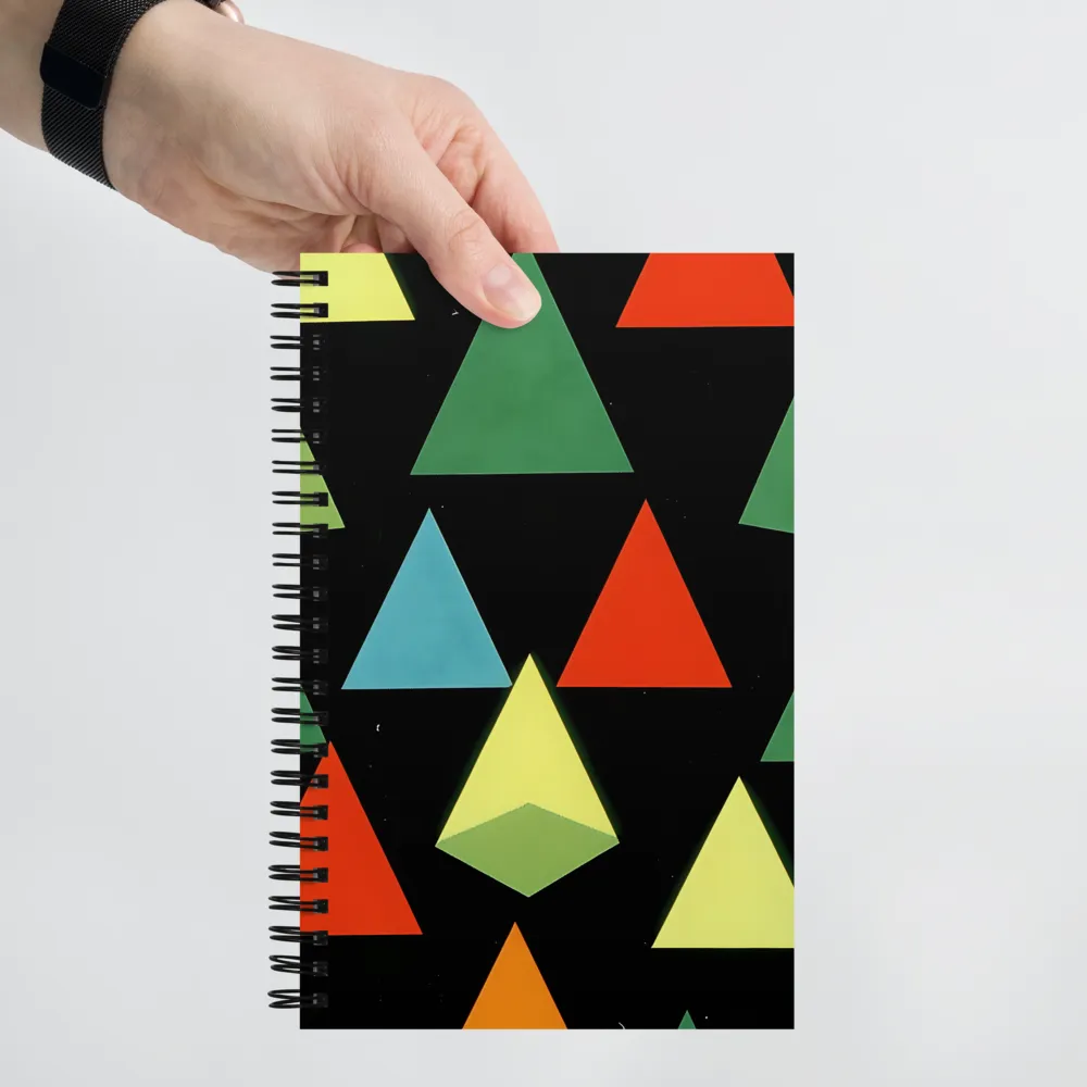 Geometric Harmony in Color | Spiral Notebook