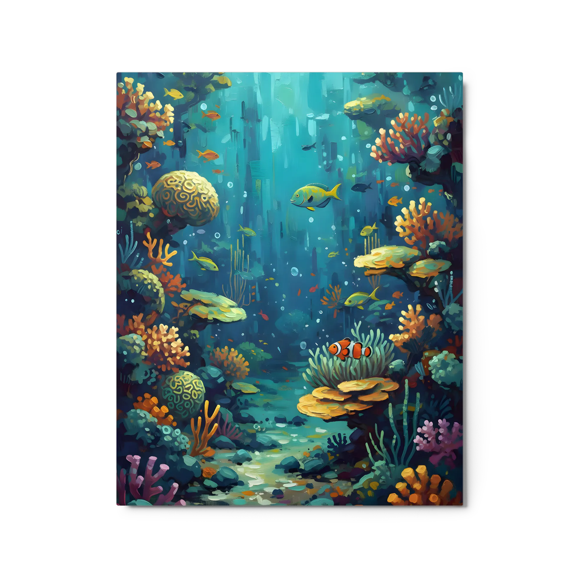 Coral Reef Passage 
 Metal Print | 16″x 20″