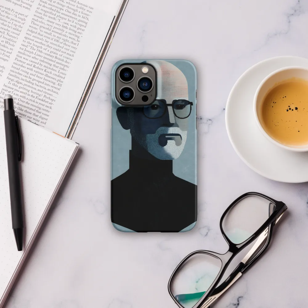 Minimalist Portrait of a Modern Man | Phone Case |  13 Pro Max | Snap Case | Matte