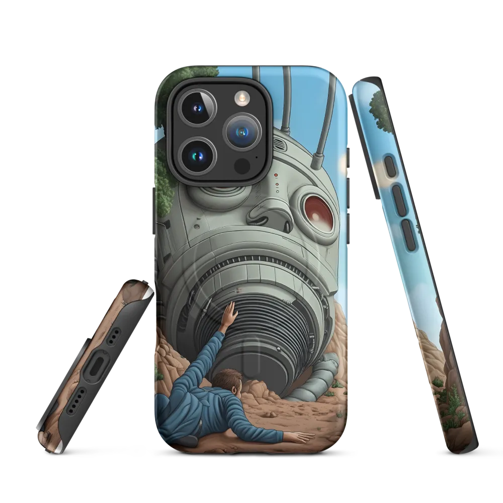 The Descent into Technological Abyss | Phone Case |  16 Pro | MagSafe® Tough Case | Matte