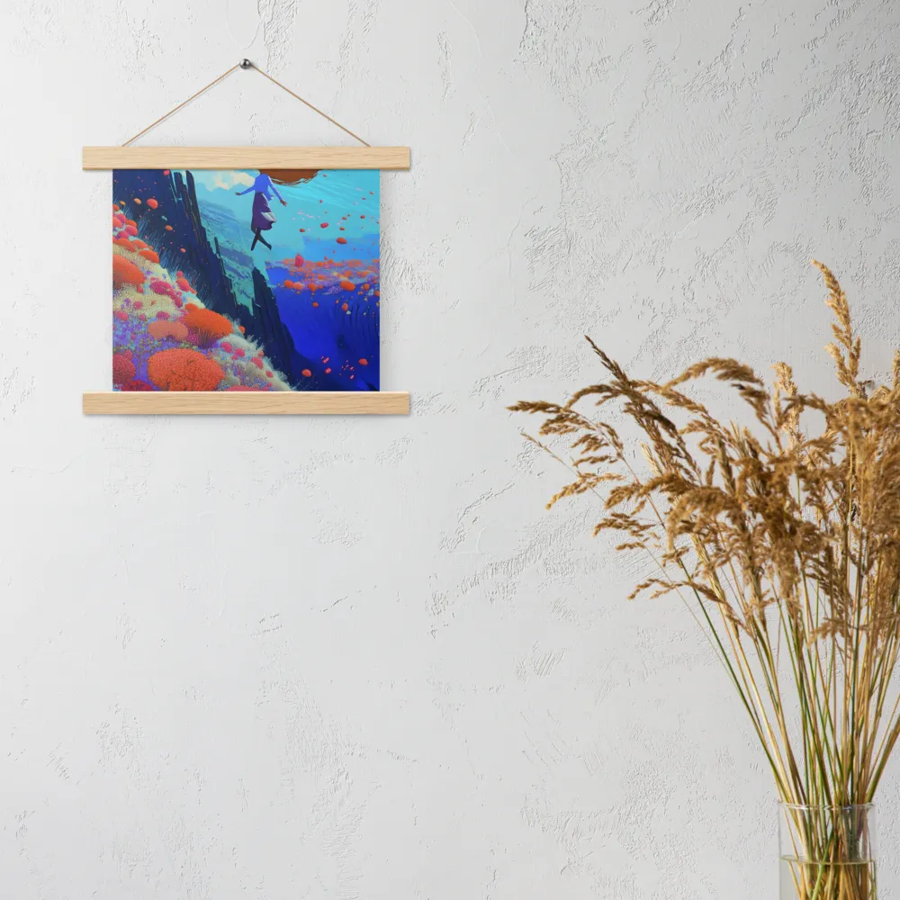 Whispers of Freedom | Poster With Oak Wood Hanger | 10″×10″
