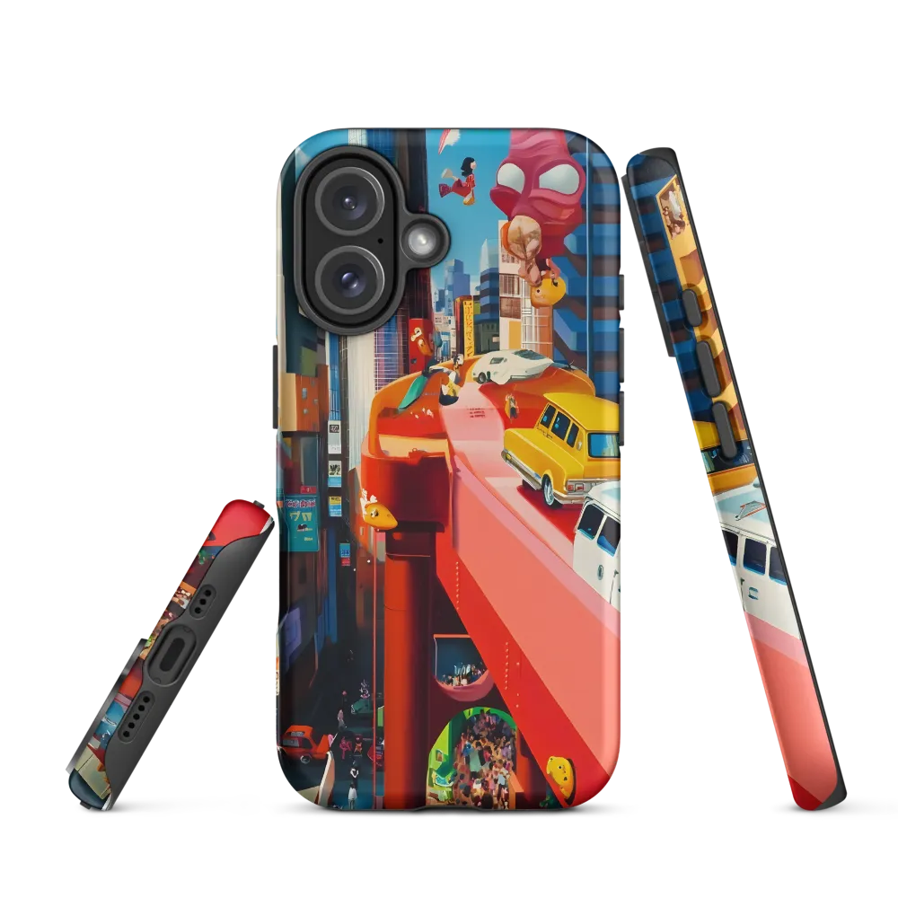 Urban Whimsy: A Colorful Cityscape | Phone Case