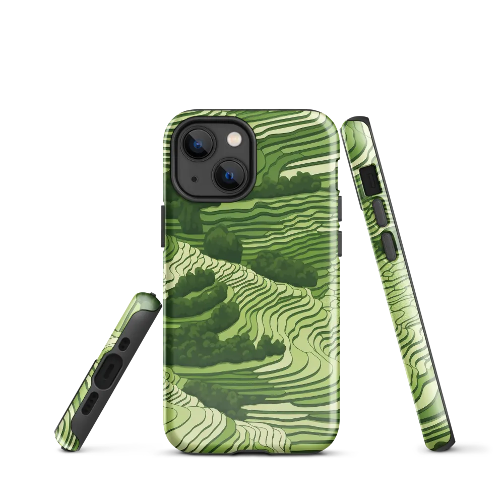 Waves of Green: An Abstract Landscape